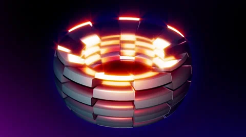 Geometric shape with flare background Stock-Footage 35279060