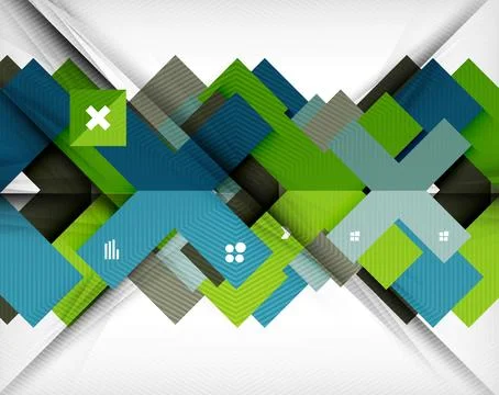 Geometric shape flat abstract background Stock Illustration