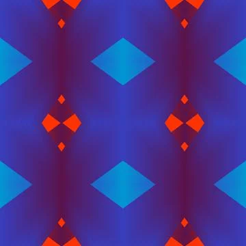 Geometric shape Floral patchwork seamless pattern vector illustration Neon gr Stock Illustration