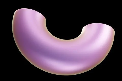 Geometric shape. Holographic 3d shape. 3d rendering. 库存插图