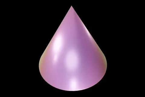 Geometric shape. Holographic 3d shape. 3d rendering. Illustrazione stock