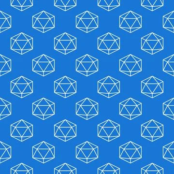 Geometric Shape line blue seamless pattern - vector Geometry concept backgrou Stock Illustration