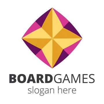 Geometric shape logotype Stock Illustration