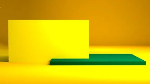 Geometric shape minimal, 3d rendering. Stock Illustration