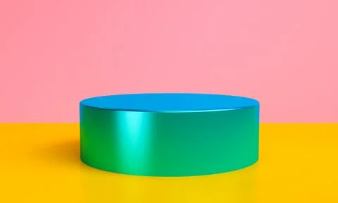 Geometric shape Minimalist abstract background, 3D render.. Foto stock