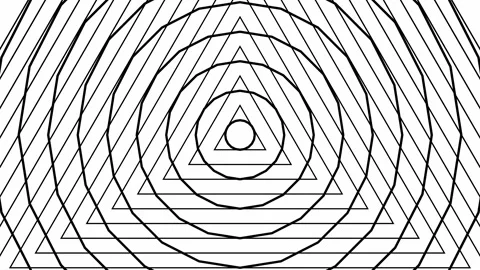 Geometric Shape Morphing - Perfect Loop Stock Footage 285254844