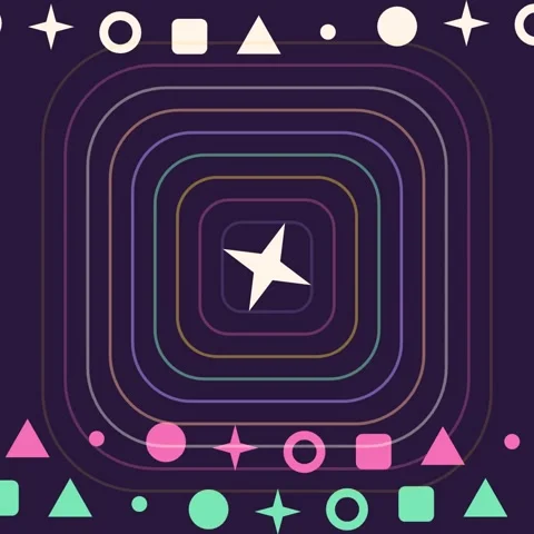 Geometric Shape Pattern Stock Footage 348031833