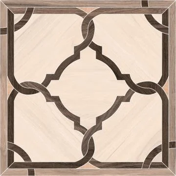 Geometric shape pattern wooden decor floor and wall tile. Stock Photos