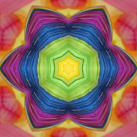 Geometric shape rainbow pattern background design concept,Kaleidoscope,Seamless Stock Footage 227473101