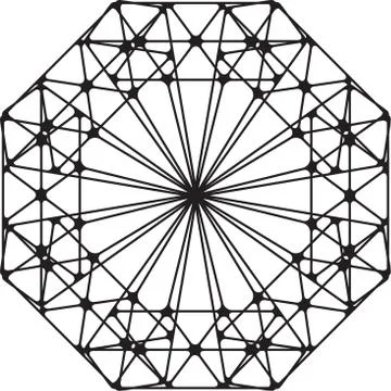 Geometric shape. Sacred geometry abstract symbol. Alchemy element. Philosophy Stock Illustration