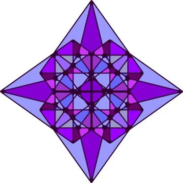 Geometric shape. Sacred geometry abstract symbol. Alchemy element. Philosophy Stock Illustration