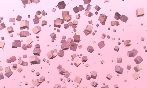 Geometric shape scene Minimal style,  3d rendering. Stock Illustration
