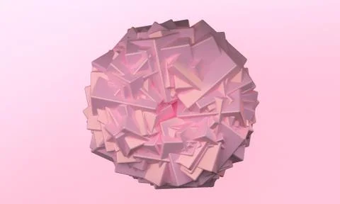 Geometric shape scene Minimal style,  3d rendering. Stock Illustration