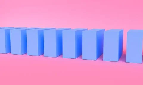 Geometric shape scene Minimal style,  3d rendering. Stock Illustration