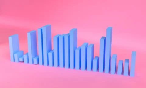 Geometric shape scene Minimal style,  3d rendering. Stock Illustration