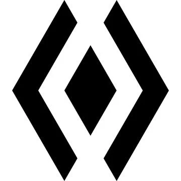 Geometric shape in the shape of a rhombus Stock Illustration