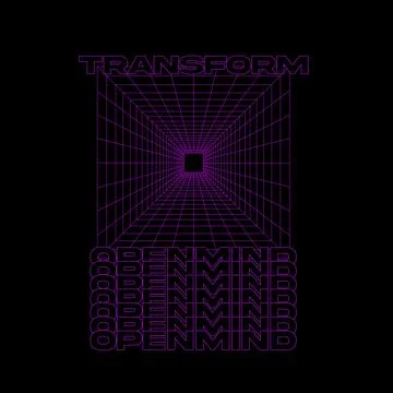 Geometric shape with slogan Vector Illustrazione stock