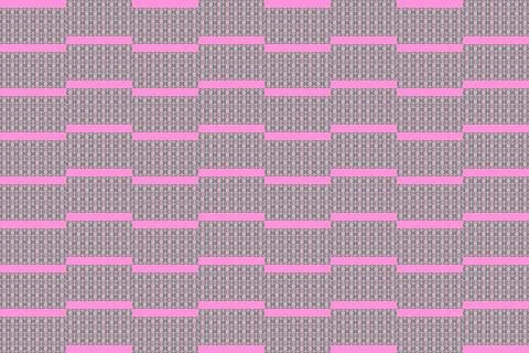 Geometric shape striped pattern on pink background Stock Illustration