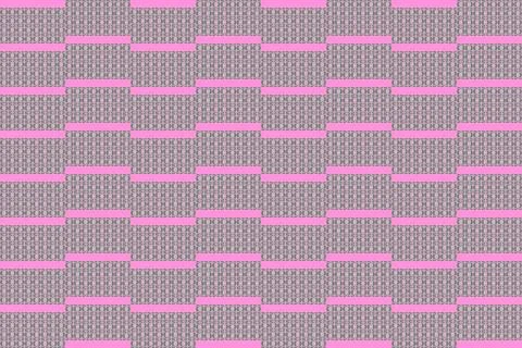 Geometric shape striped pattern on pink background Stock Illustration