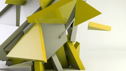 Geometric shape triangle motion background Video stock 79671972