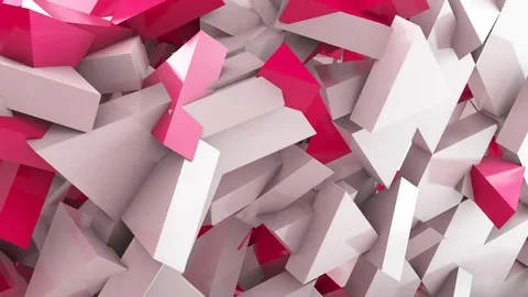 Geometric shape triangle motion background Stock Footage