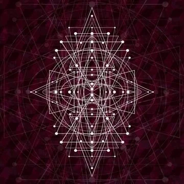 Geometric shape triangles rhombs background 3 Ilustração Stock