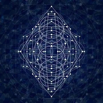 Geometric shape triangles rhombs background 2 Stock-Illustration