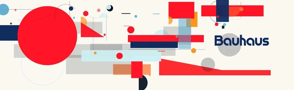 Geometric Shapes Abstract Colorful Pattern. Modern Modernistic Design Stock Illustration