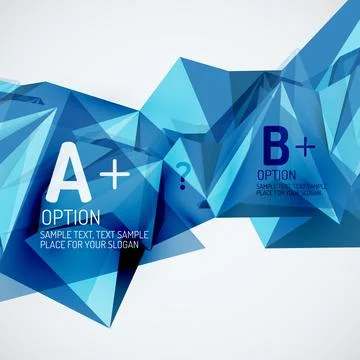 Geometric shapes in the air. Vector abstract background Stock Illustration