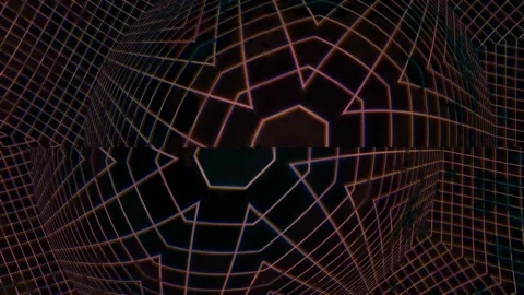 Geometric shapes and lines create a dynamic visual effect Stock Footage 339965679