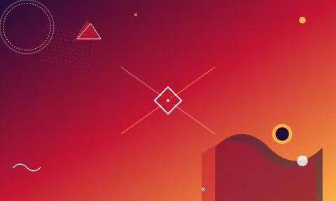 Geometric shapes and lines create an abstract vector illustration with a gr.. Stock Illustration