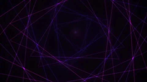 Geometric shapes and lines on dark background. Stock Footage 335949986