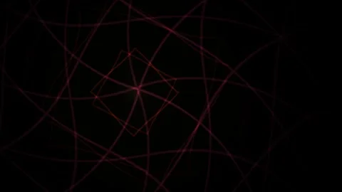 Geometric shapes and lines intersecting in space. Stock Footage 335949881
