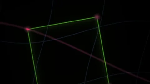 Geometric shapes and mathematical lines. Stock Footage 340015997
