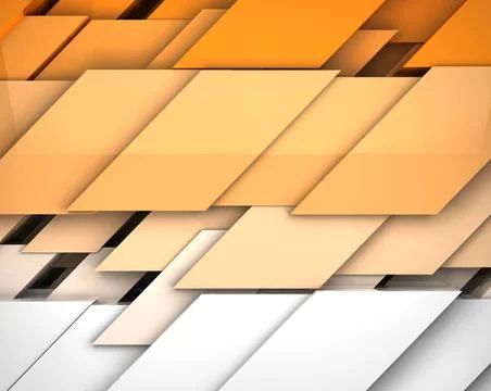 Geometric shapes background Abstract background with orange cubes Copyrigh... Stock Photos