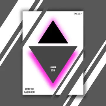 Geometric shapes background design Stock Illustration