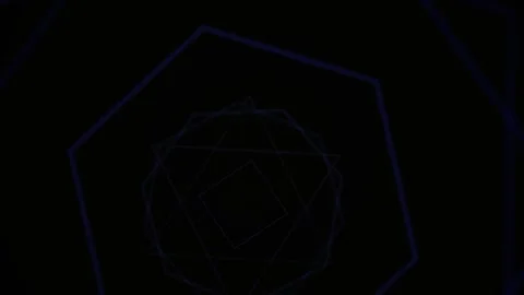 Geometric shapes on black background. Stock Footage 334873258