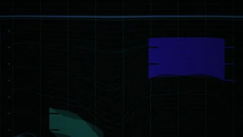Geometric shapes on black background. Stock Footage 335949960