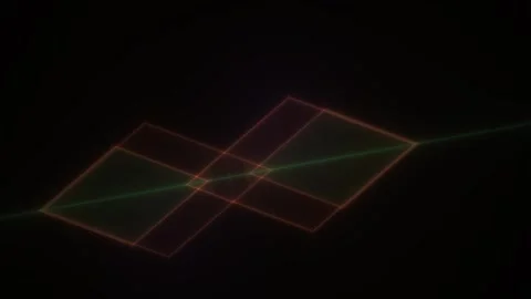 Geometric shapes in black background. Stock Footage 340016064