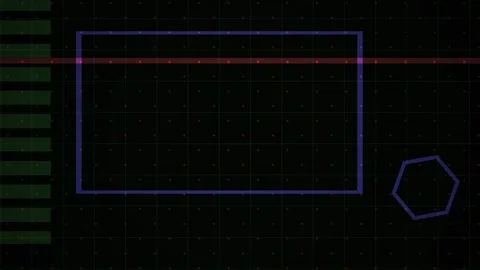 Geometric shapes on black background. Stock Footage 340016157