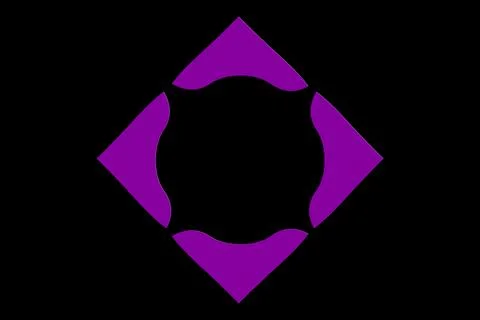 Geometric shapes on a black background. Illustrazione stock