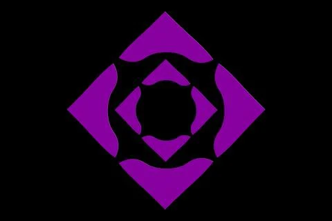 Geometric shapes on a black background. Illustrazione stock