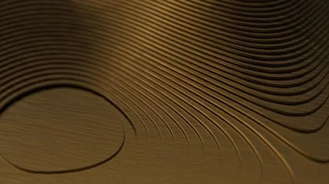 Geometric shapes of complex shape golden material Stock Illustration