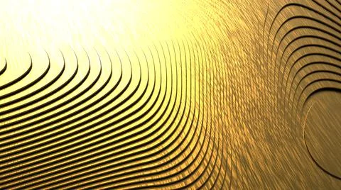 Geometric shapes of complex shape golden material Stock Illustration