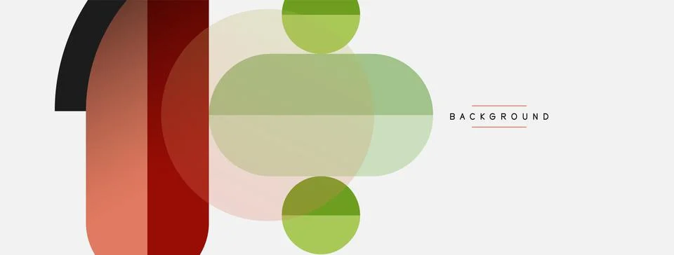 Geometric shapes composition abstract background. Circles lines and rectangles 스톡 일러스트