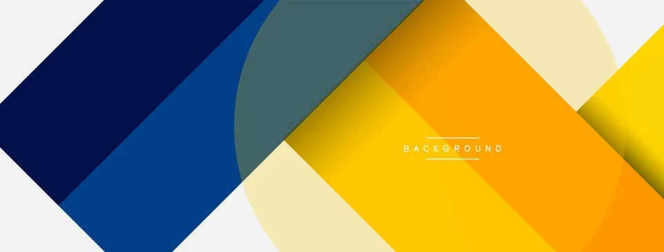 Geometric shapes composition abstract background. Circles lines and rectangles Stockillustratie