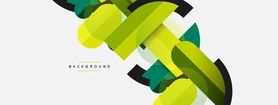 Geometric shapes composition abstract background. Circles lines and rectangles 스톡 일러스트
