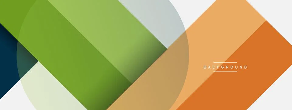 Geometric shapes composition abstract background. Circles lines and rectangles Stock Illustration