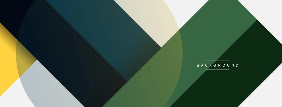 Geometric shapes composition abstract background. Circles lines and rectangles 库存插图