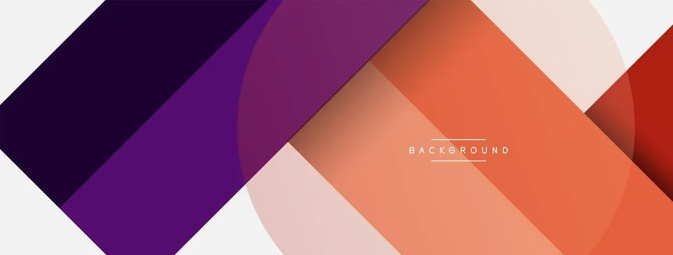 Geometric shapes composition abstract background. Circles lines and rectangles Illustrazione stock